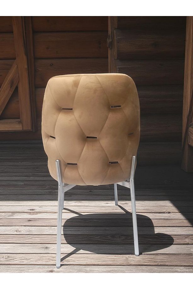 Açelya Silver 4 Kişilik BabyFace Salon & Mutfak Masa Takımı Mdf Lak Panel - 4