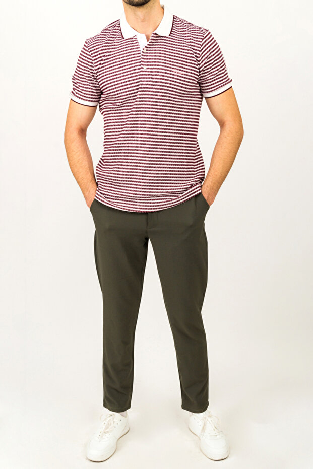 بنطال رياضي بنمط أساسي مع خصر مطاطي - 1