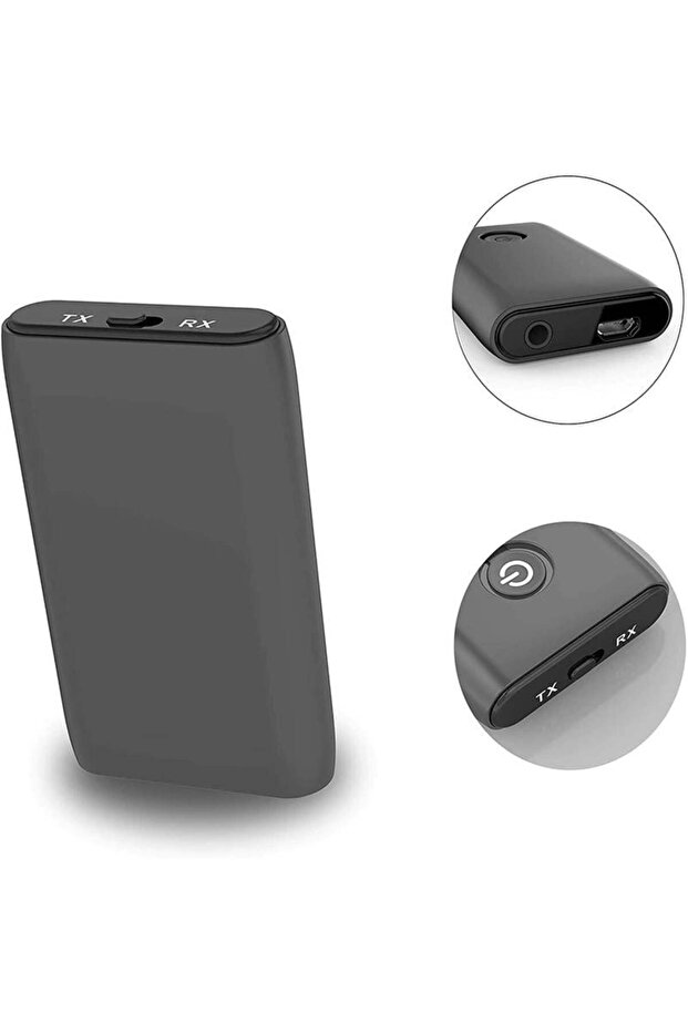 ® J40 Bluetooth Transmitter Receiver, Bluetooth 5.0, Built-in Microphone, CVC, AUX, Built-in - 7