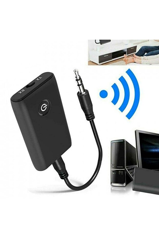 ® J40 Bluetooth Transmitter Receiver, Bluetooth 5.0, Built-in Microphone, CVC, AUX, Built-in - 4