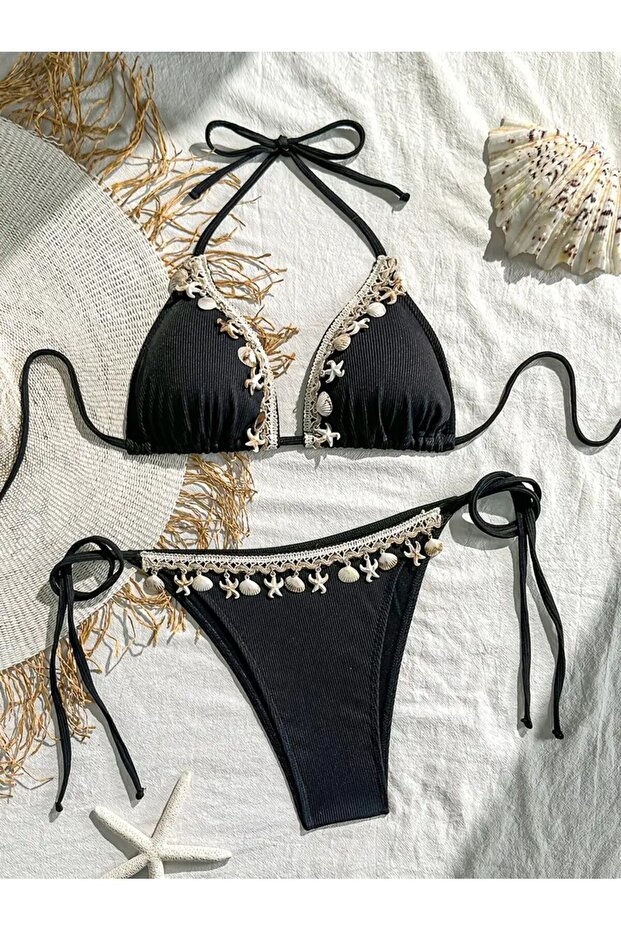 Aksesuarlı Bikini Takımı - 1