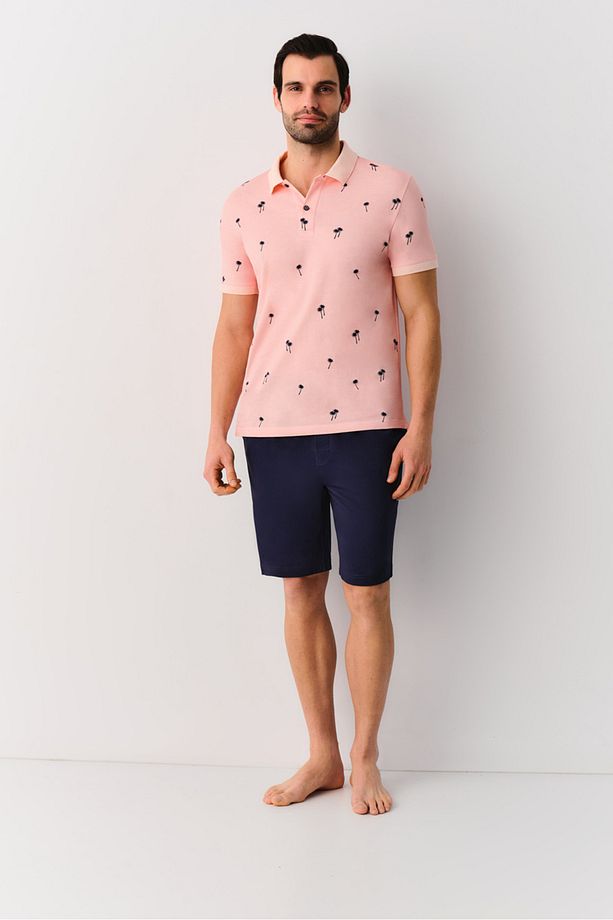 Palm Erkek Şort Pijama Takımı - 1