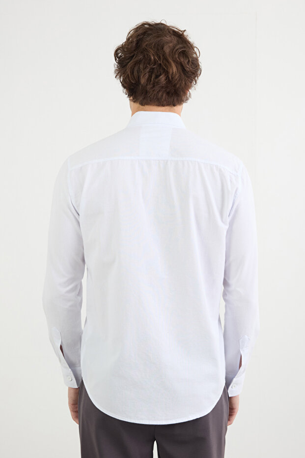 Basic Çift Cepli Gömlek - 1