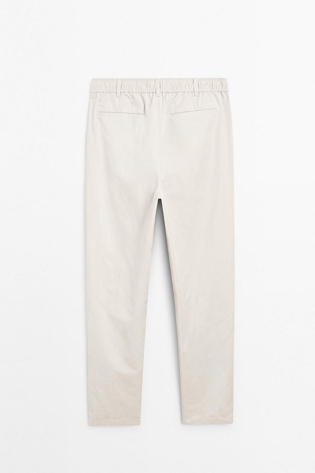 Pamuk karışımı jogger pantolon - 8