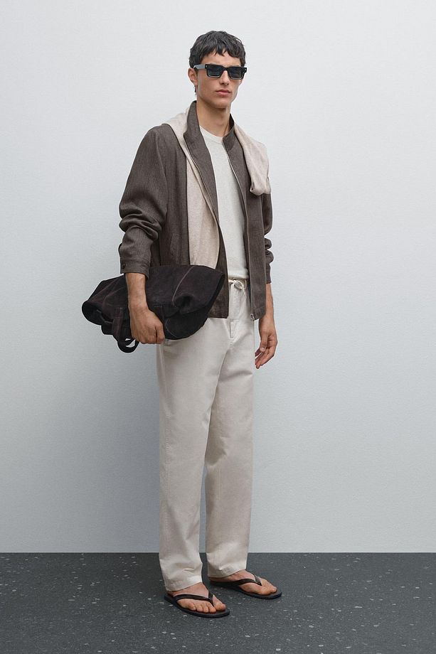 Pamuk karışımı jogger pantolon - 1