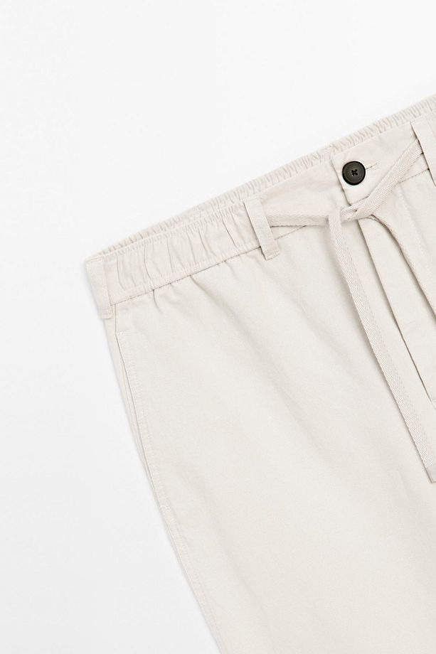 Pamuk karışımı jogger pantolon - 7