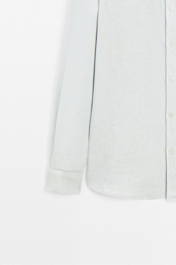 %100 keten regular fit gömlek - 7