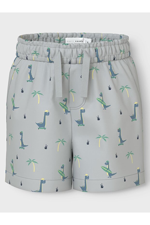 ŞORT DINAZORLU GRİ - 1