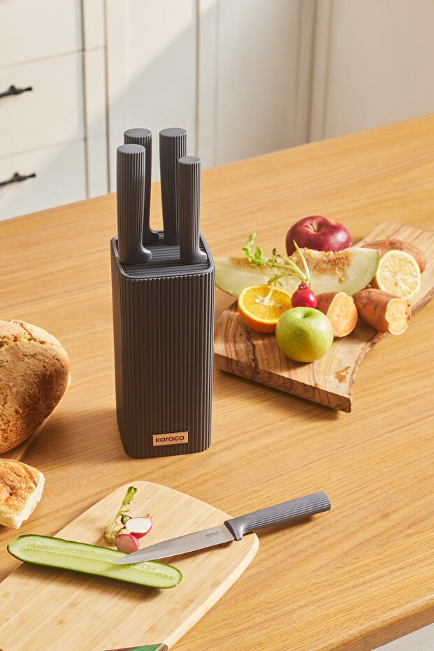 Massimo Line 6 Parça Bıçak Seti Antrasit - 1