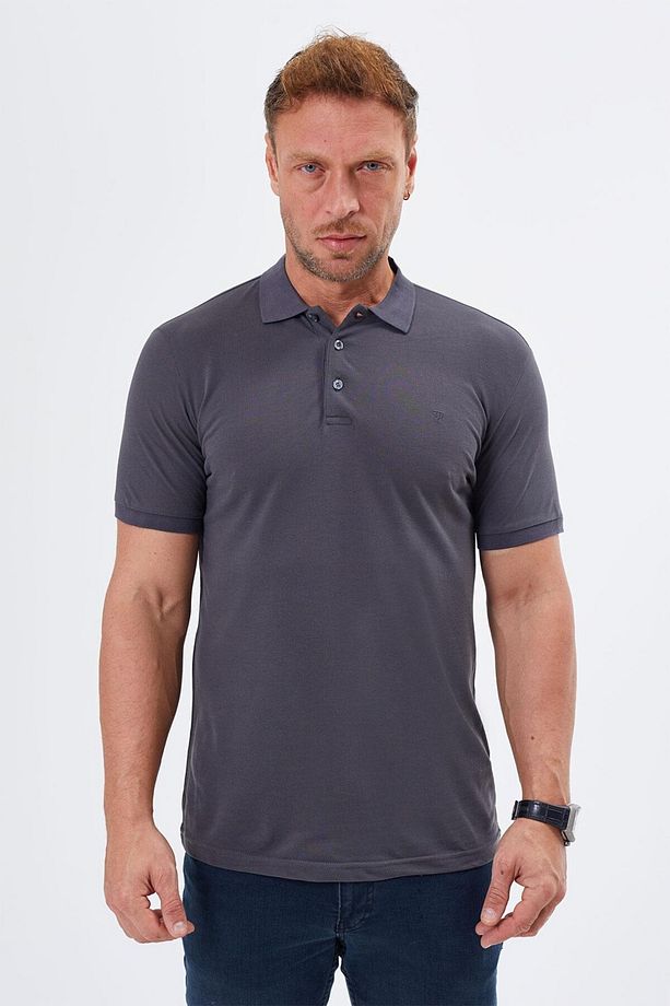 Regular Fit %100 Pamuk Polo Yaka Tişört-PE-3603 - 4