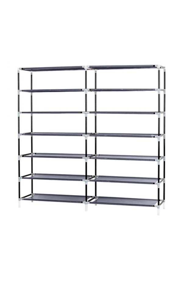 رف أحذية مكون من 12 طبقة 120x118x30 سم - 4