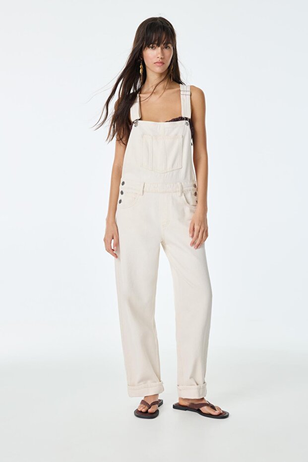 Uzun denim tulum - 2