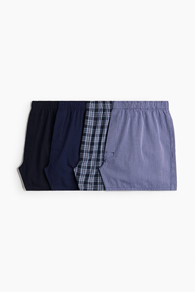 4'lü Dokuma Boxer Şort - 4