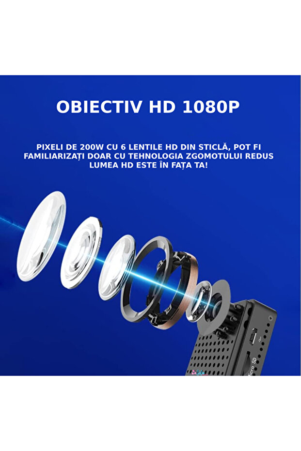 Mini Camera Supraveghere WiFi, Sofia CONCEPT®, Senzor, APP, Control Distanta - 3