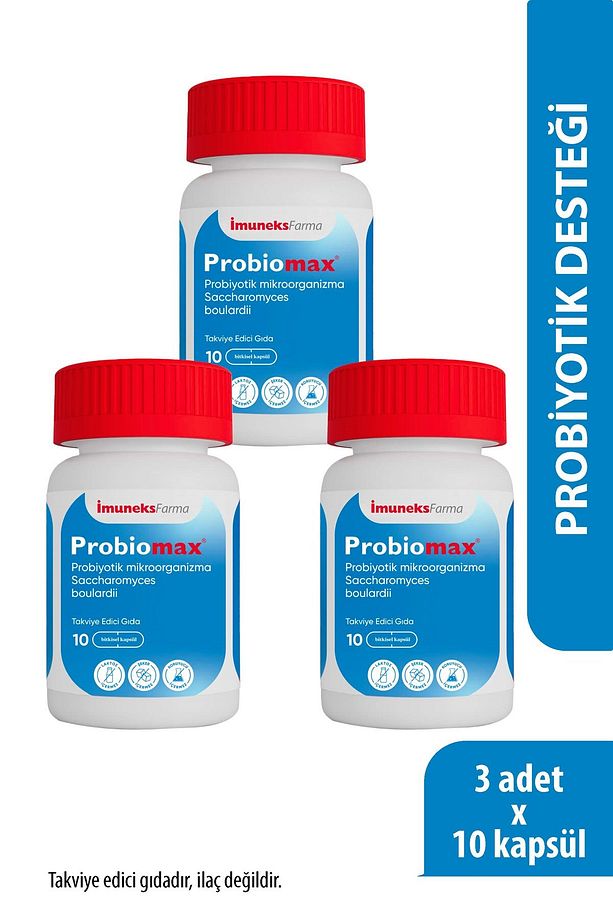 Probiomax ® Probiyotik mikroorganizma İçeren Kapsül Takviye Edici Gıda 10 Kapsül x 3 Adet - 1