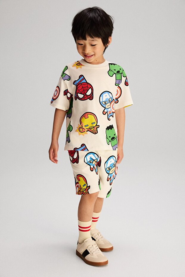 Baskılı Oversize Tişört - 2