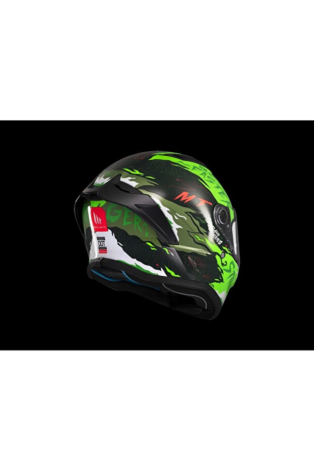 KASK MT STINGER ARDENT C6 PARLAK SİYAH/YEŞİL - 5
