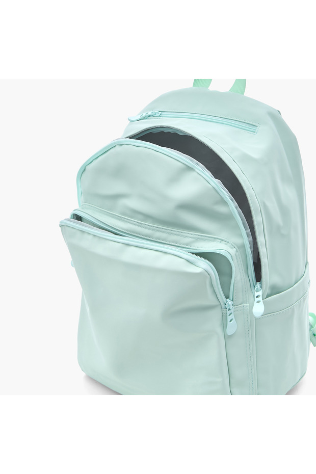 حقيبة ظهر متينة بأشرطة قابلة للتعديل وسحاب للإغلاق - 16 بوصة - 8