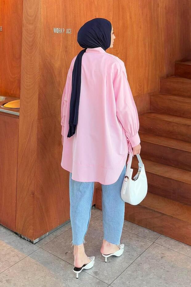 Cuff Tunic Pink - 4