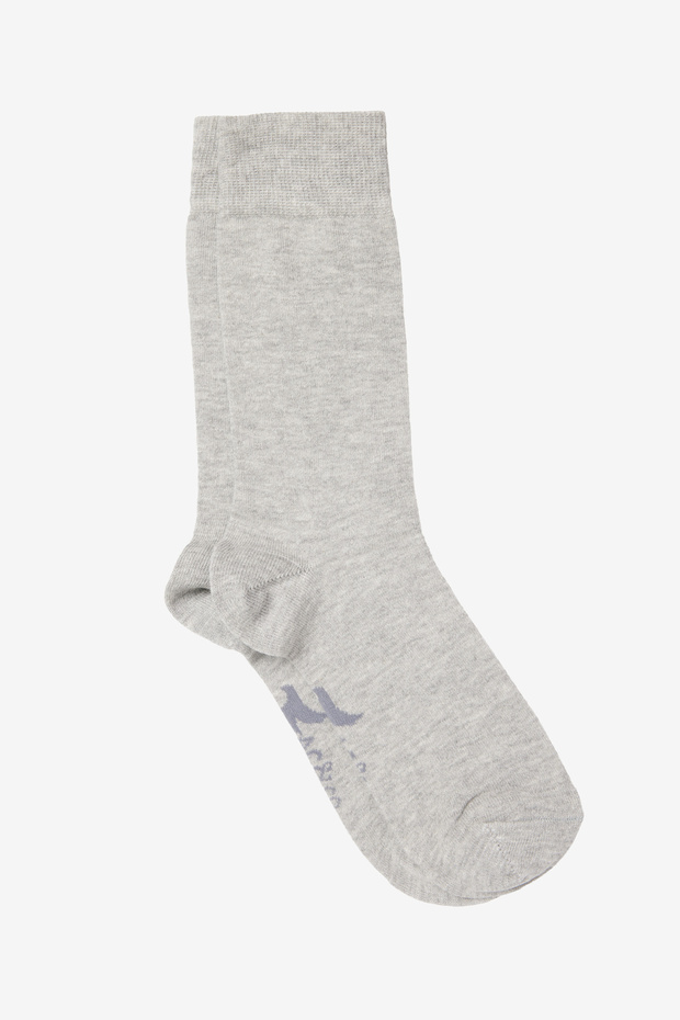 Erkek Siyah-Gri Pamuklu 7'li Paket Esnek Soket Çorap - 4