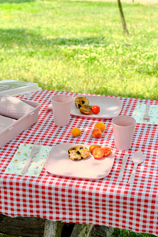 Container Rocca 32 Parça Piknik Seti Pembe - 1