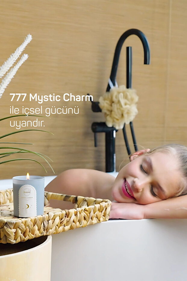 Mystic Charm 777 Banyo Mumu, Bardakta Kokulu Mum 195 g - 4
