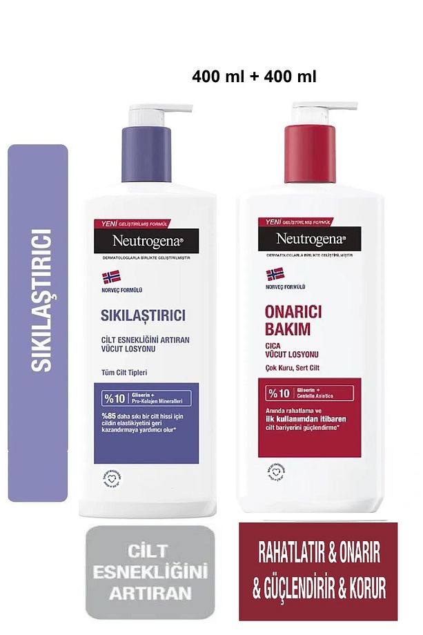 Sıkılaştırıcı Vücut Losyonu 400 Ml + CICA Onarıcı Bakım Vücut Losyonu 400 ml - 2