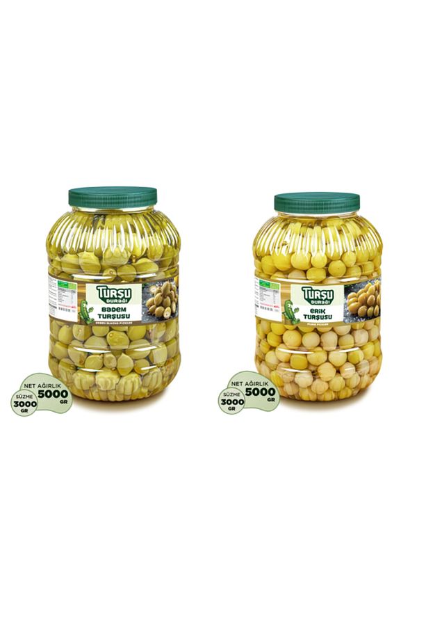 Çağla Badem Turşusu 5KG - Erik Turşusu 5KG - 1