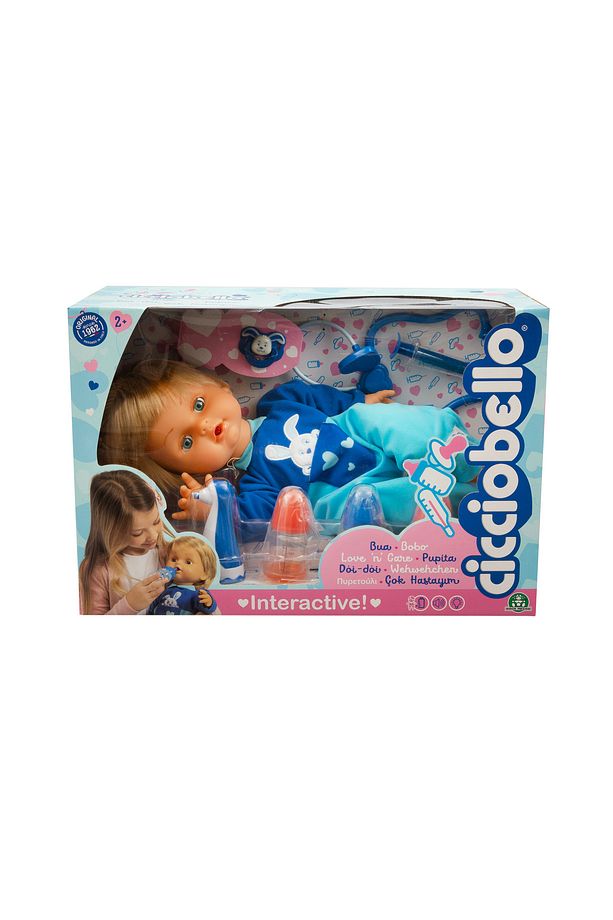 Çok Hastayım | 42 cm Hasta Et Bebek + Doktor Aksesuar Seti | Yanakları Kızaran Bebek - 1