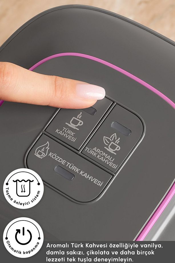Hatır Neo Türk Kahve Makinesi Raspberry Pink - 5