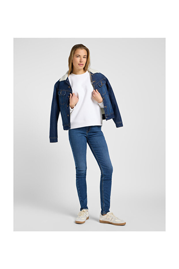 CREW-PULLOVER IN HELLEM WEIß - 3