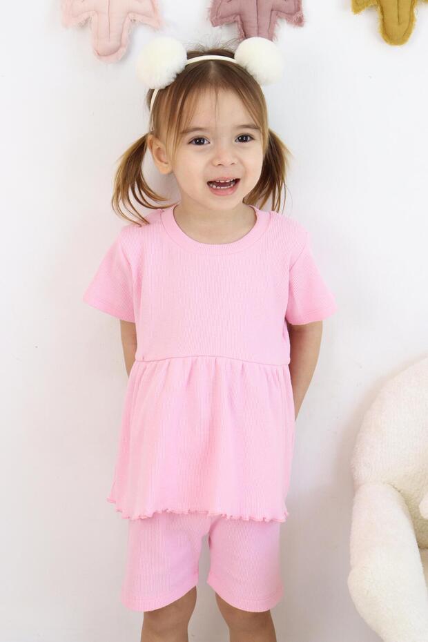 Fırfırlı Şortlu Takım - 5