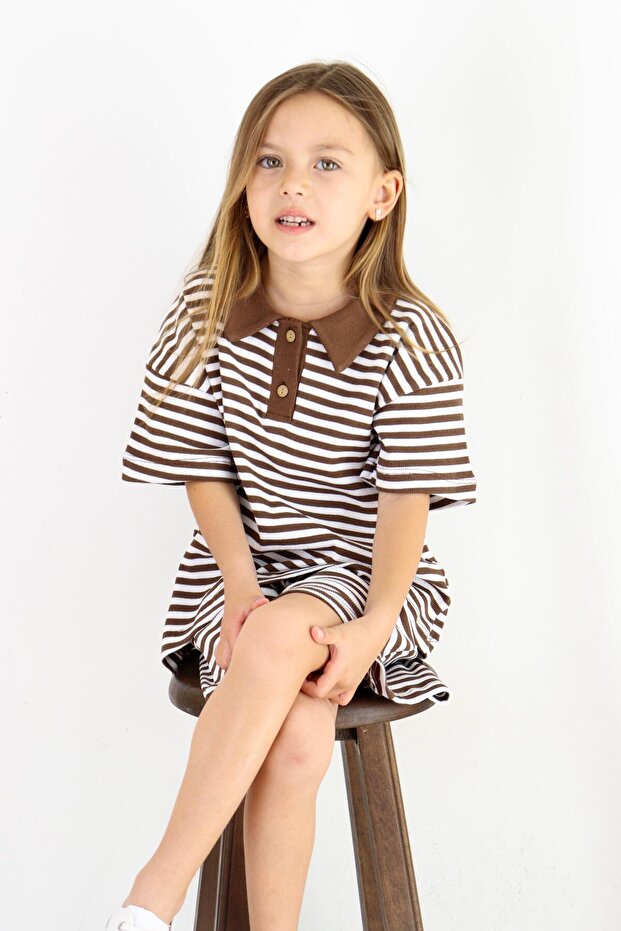 Double Striped Suit Set - 3