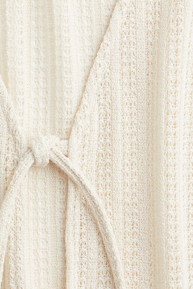 Önü Bağcıklı Triko Üst - 4