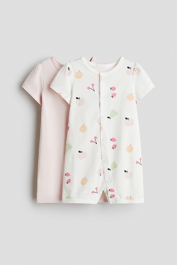 2’li Pamuklu Jarse Tulum Pijama - 1