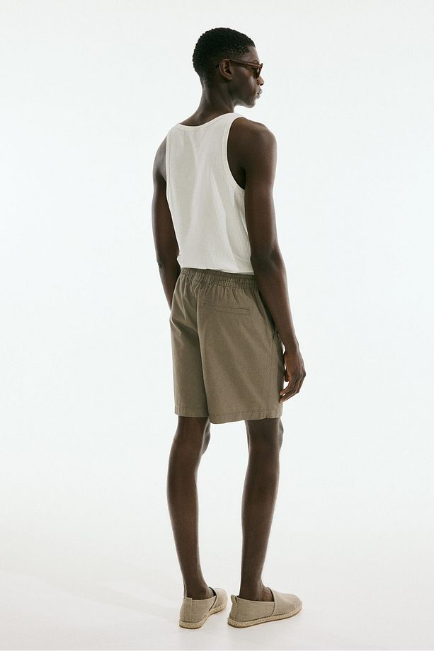 Kanvas Şort Regular Fit - 4