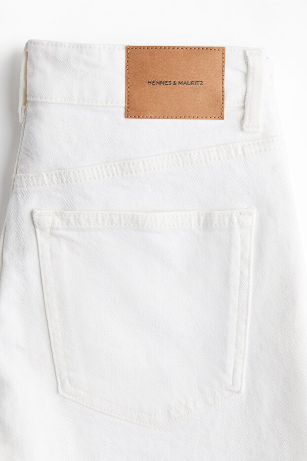 Yüksek Belli Kot Şort - 5