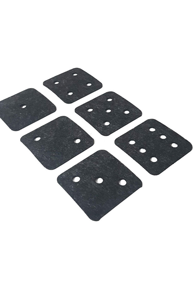 مجموعة لباد كوستر منقوشة من النرد مكونة من 6 قطع