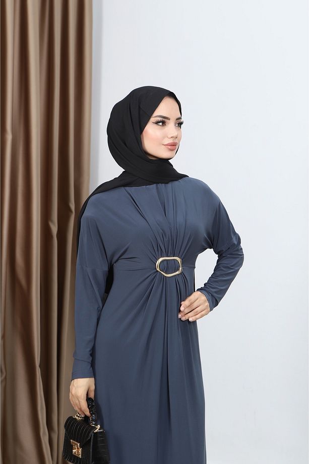 ZARAFET SANDY ELBİSE - 6
