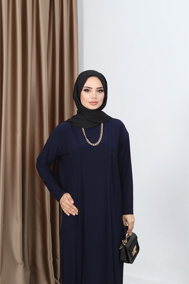 Önü Parçalı Sandy Elbise - 5