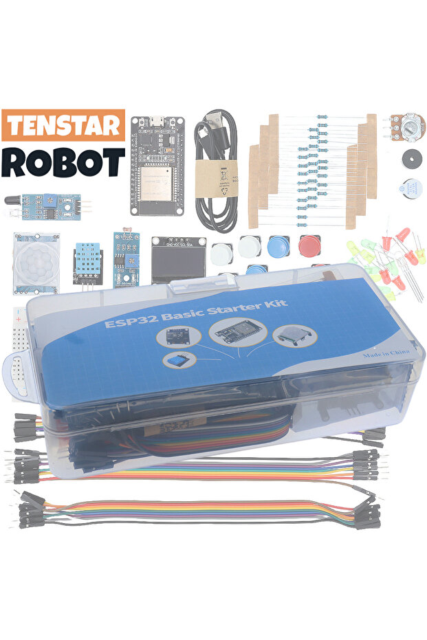 مجموعة البدء الأساسية لمشروع لوحة تطوير ESP32 ESP-32S WIFI مجموعة التعلم مع البرامج التعليمية ES... - 1