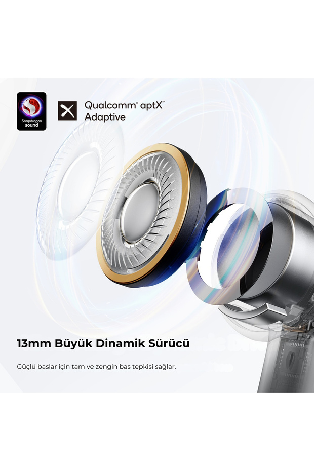 Air4 Kablosuz Kulaklık Bluetooth 5.3 Yapay Zeka ile Geliştirilmiş Arama Için 6 Mikrofon - 5