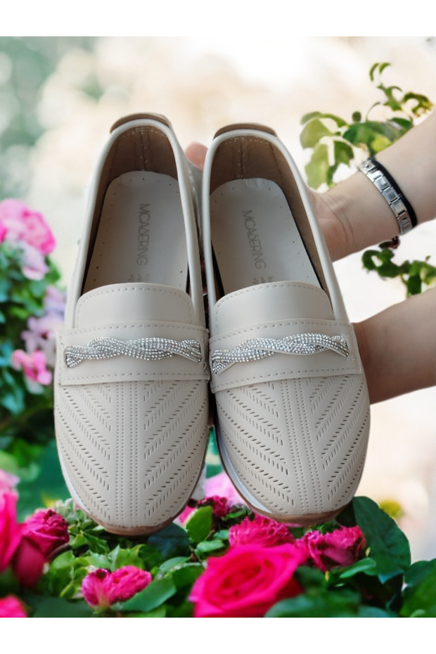 Daily Soft Comfortable Women's / Girls' Skin Ballerina Sneakers