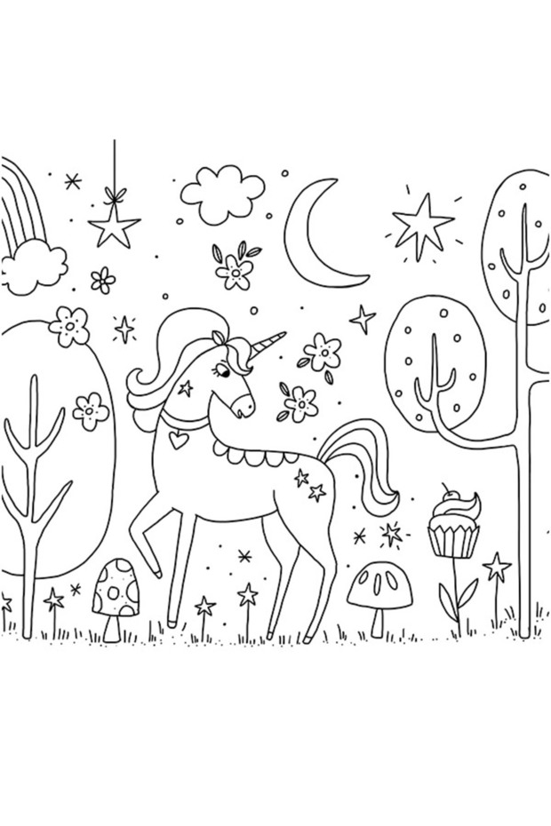 Unicorn Dev Boyama Kağıdı - 8