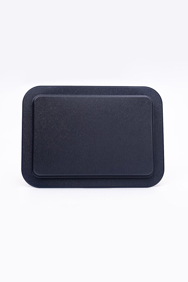 Ee169-5b صينية مستطيلة منقوشة باللون الأزرق 32x43 سم - 4