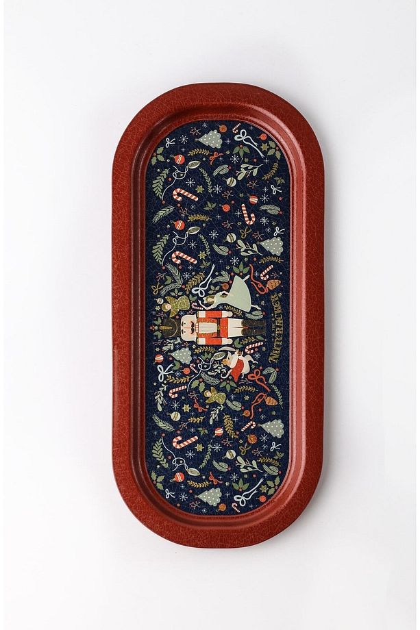 Ee168-v1 Tales Nutcracker Desenli Oval Tepsi 16x35 Cm - 3