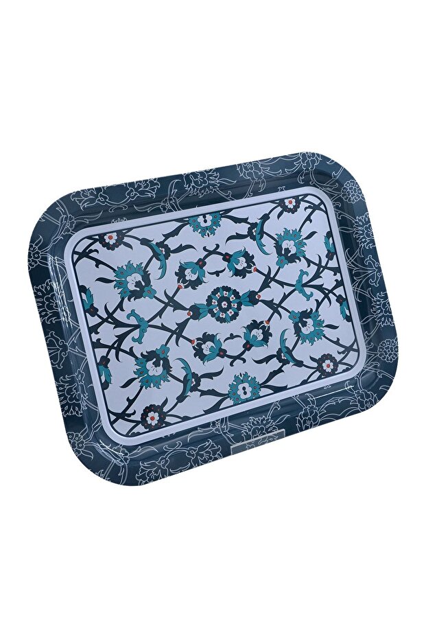 Ef161-t4 Sn_turkish Design Patterned Rectangular Tray 23x31 Cm - 4