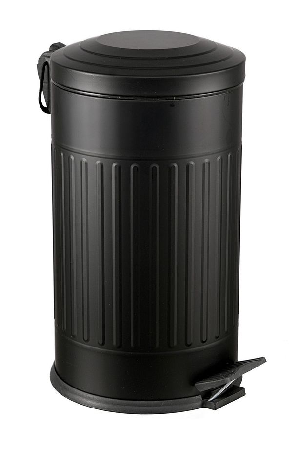 16 Lt Vintage Serisi Amortisör Kapaklı Siyah Çöp Kovası (BANYO - MUTFAK - TUVALET - BALKON) - 1