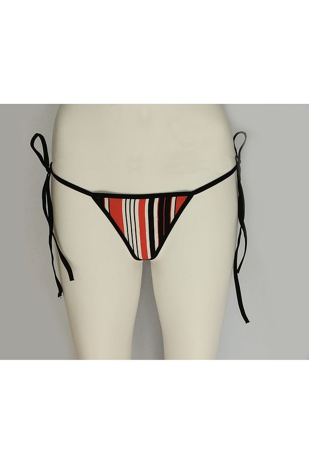 Asm1048 Kadın Renkli Pijama Desenli Nostalji String - 3