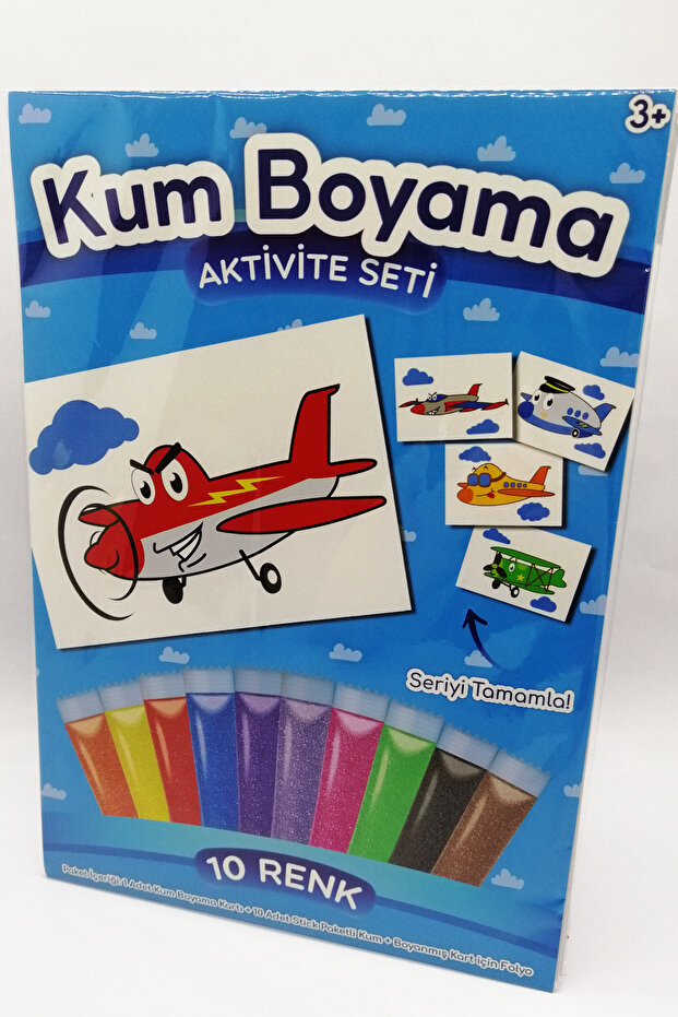 Lightning Plane | Airplane Sand Painting Activity Set Single Package